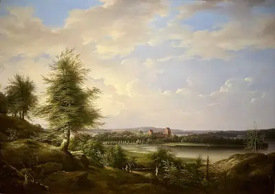 요제프 마그누스 스텍(Joseph Magnus Stäck)이 1842년에 그린 유화 속 Bäckaskog 성